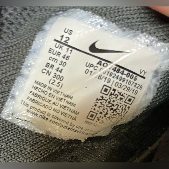 Nike Black Sneakers Flex RN Men’s Running Shoes Size 12 - Picture 9 of 10